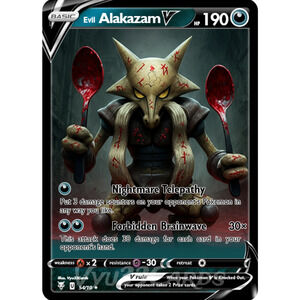 Alakazam Horror Card